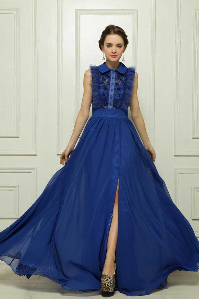 Glamorous A-Line Sleeveless Shining Beading Split Front Prom/Evening Dress  $ 218 Available at DressWe.com
