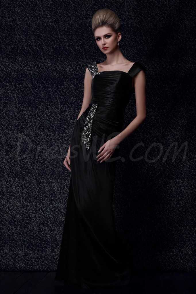 Pretty Square Neckline A-Line Floor-Length Pearls Dasha's Evening Dress  $351 Available at DressWe.com