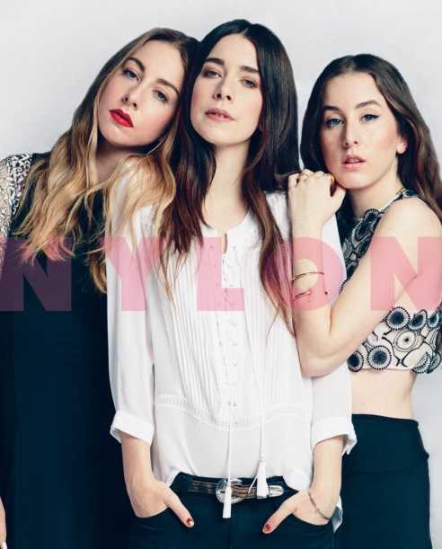 Haim on the cover of Nylon's June/July edition
